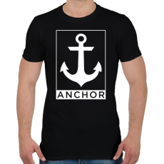 PRINTFASHION Anchor - Férfi póló - Fekete