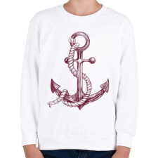 PRINTFASHION Anchor - Gyerek pulóver - Fehér gyerek pulóver, kardigán