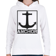 PRINTFASHION Anchor - Női kapucnis pulóver - Fehér