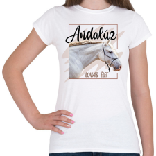 PRINTFASHION Andalúz - Női póló - Fehér női póló