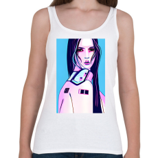 PRINTFASHION Android-ember-lány-absztrakt_1 - Női atléta - Fehér