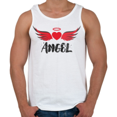 PRINTFASHION ANGEL - Férfi atléta - Fehér