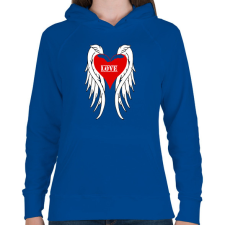 PRINTFASHION Angel - Női kapucnis pulóver - Királykék női pulóver, kardigán
