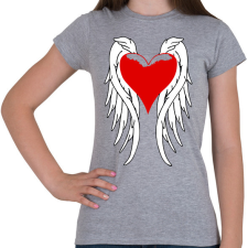 PRINTFASHION Angel - Női póló - Sport szürke női póló