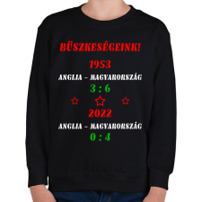 PRINTFASHION Anglia - Magyarország színes - Gyerek pulóver - Fekete gyerek pulóver, kardigán