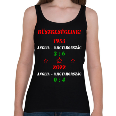 PRINTFASHION Anglia - Magyarország színes - Női atléta - Fekete