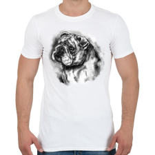 PRINTFASHION angol bulldog  - Férfi póló - Fehér férfi póló