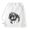 PRINTFASHION angol bulldog  - Sportzsák, Tornazsák - Fehér