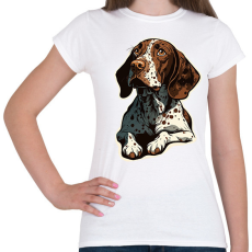 PRINTFASHION Angol vizsla pointer - Női póló - Fehér