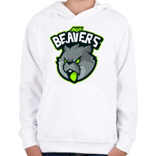 PRINTFASHION Angry Beavers - Gyerek kapucnis pulóver - Fehér gyerek pulóver, kardigán