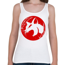 PRINTFASHION Angry cat - Női atléta - Fehér női trikó