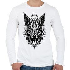 PRINTFASHION angry cerberus - Férfi hosszú ujjú póló - Fehér férfi póló