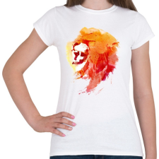 PRINTFASHION Angry lion - Női póló - Fehér női póló