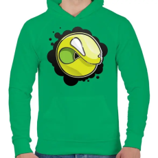 PRINTFASHION Angryball - Férfi kapucnis pulóver - Zöld