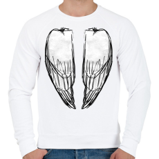 PRINTFASHION Angyalszárny (zárt) - Férfi pulóver - Fehér