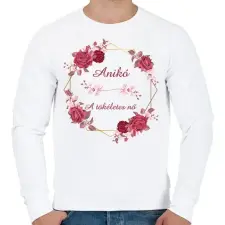 PRINTFASHION Anikó - Férfi pulóver - Fehér férfi pulóver, kardigán