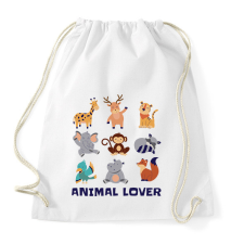 PRINTFASHION Animal lover - Sportzsák, Tornazsák - Fehér tornazsák