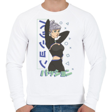 PRINTFASHION Anime csaj - Férfi pulóver - Fehér