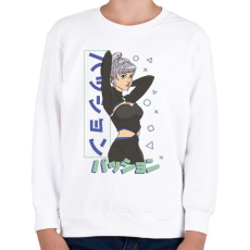 PRINTFASHION Anime csaj - Gyerek pulóver - Fehér