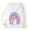 PRINTFASHION Anime csaj - Sportzsák, Tornazsák - Fehér