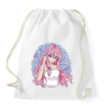 PRINTFASHION Anime csaj - Sportzsák, Tornazsák - Fehér tornazsák