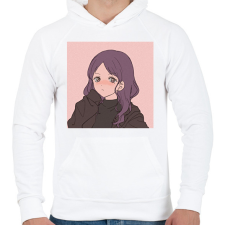 PRINTFASHION Anime/Manga karakter - Férfi kapucnis pulóver - Fehér férfi pulóver, kardigán