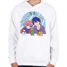 PRINTFASHION Animés karácsony - Gyerek kapucnis pulóver - Fehér gyerek pulóver, kardigán