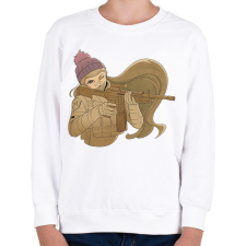 PRINTFASHION Animés katona - Gyerek pulóver - Fehér gyerek pulóver, kardigán