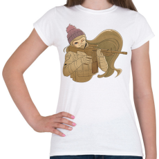 PRINTFASHION Animés katona - Női póló - Fehér