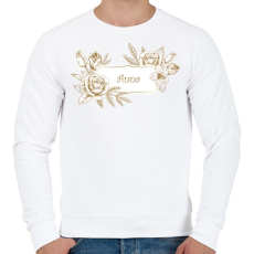 PRINTFASHION Anna - Férfi pulóver - Fehér