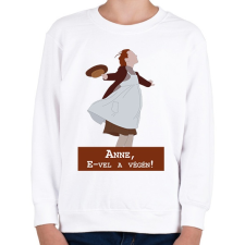 PRINTFASHION Anne, E-vel a végén! - Széllel szemben - Gyerek pulóver - Fehér gyerek pulóver, kardigán