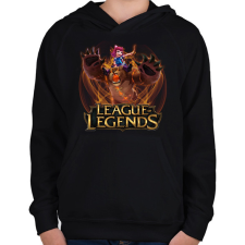 PRINTFASHION Annie - Gyerek kapucnis pulóver - Fekete gyerek pulóver, kardigán