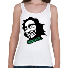 PRINTFASHION Anonymous - Női atléta - Fehér női trikó