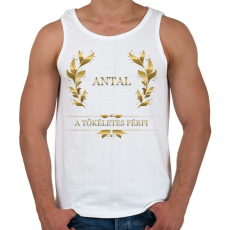 PRINTFASHION Antal - Férfi atléta - Fehér