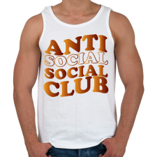 PRINTFASHION Anti social social club - barna - Férfi atléta - Fehér atléta, trikó