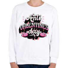 PRINTFASHION Anti valentin nap - Gyerek pulóver - Fehér