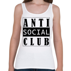 PRINTFASHION Antisocial club (black) - Női atléta - Fehér