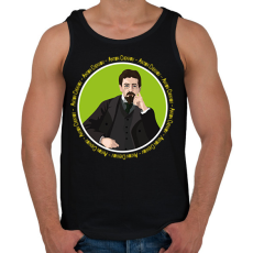 PRINTFASHION Anton Chekhov - Férfi atléta - Fekete