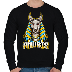 PRINTFASHION anubis - Férfi pulóver - Fekete