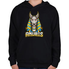 PRINTFASHION anubis - Gyerek kapucnis pulóver - Fekete