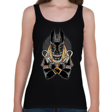 PRINTFASHION anubis - Női atléta - Fekete női trikó