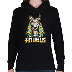 PRINTFASHION anubis - Női kapucnis pulóver - Fekete