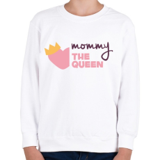 PRINTFASHION Anya a királynő - Gyerek pulóver - Fehér