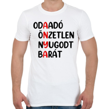 PRINTFASHION Anya - betűs - Férfi póló - Fehér férfi póló