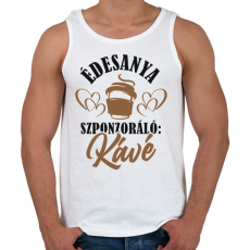 PRINTFASHION Anya és a kávé  - Férfi atléta - Fehér