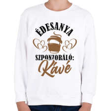 PRINTFASHION Anya és a kávé  - Gyerek pulóver - Fehér gyerek pulóver, kardigán