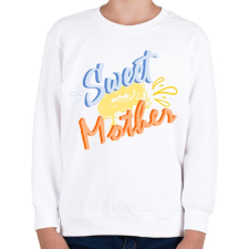 PRINTFASHION anya fánkos - Gyerek pulóver - Fehér gyerek pulóver, kardigán