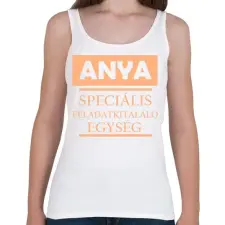 PRINTFASHION anya feladatkitaláló1 - Női atléta - Fehér női trikó