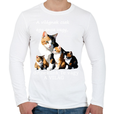 PRINTFASHION anya - Férfi hosszú ujjú póló - Fehér