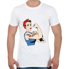 PRINTFASHION Anya - Férfi póló - Fehér férfi póló